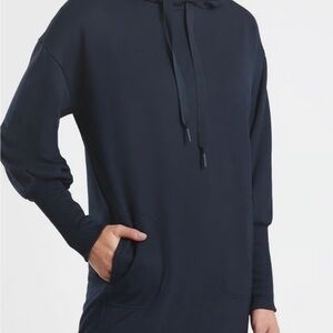 Athleta Dark Purple/plum Hoodie Dress